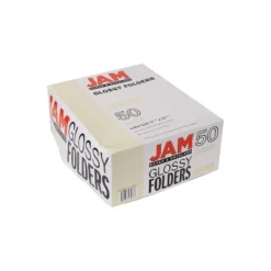 JAM Paper Laminated Two-Pocket Glossy Presentation Folders Ivory Bulk 25/Pack 385GIVD -Stationery Sphere Outlet Store GUEST 001480b6 d6a6 4dca bad3 72d184e2d508