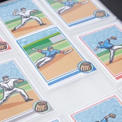 Bright Creations 9 Pocket Trading Card Binder With Removable Sleeves, Holds Up To 900 Cards, 14 X 11 In, Black & Gold Faux Leather -Stationery Sphere Outlet Store GUEST 0324c803 0caa 476b b1b1 ab38f5c75b6f