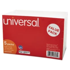UNIVERSAL Ruled Index Cards 4 X 6 White 500/Pack 47235