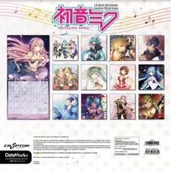 Trends International Inc. 2023-24 Wall Calendar 12"x12" Hatsune Miku Bilingual English/French -Stationery Sphere Outlet Store GUEST 038d9f01 2976 452c a714 dfca7071e457