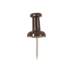 JAM Paper Colored Pushpins Chocolate Brown Push Pins 2 Packs Of 100 222419049A -Stationery Sphere Outlet Store GUEST 0397f180 d171 43aa bcd8 405164b3add7