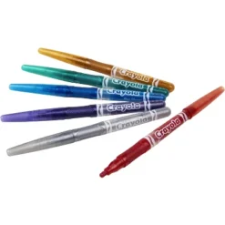 Crayola Glitter Markers, Assorted Colors, Set Of 6 -Stationery Sphere Outlet Store GUEST 04b59a67 0256 41b8 b34d 817b1b27cf1c