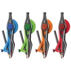 Helix Universal Locking Compass, Assorted Colors, Pack Of 12