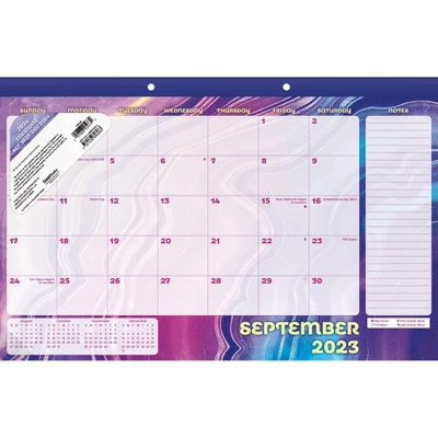 Trends International Inc. 2023-24 Desktop Calendar 11.43"x17" Neon Agrate 2 Trends International Inc. 2023-24 Desktop Calendar 11.43"x17" Neon Agrate - Image 2
