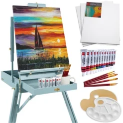 Best Choice Products French Easel, 32pc Beginners Kit Portable Wooden Adjustable Tripod W/ Paint Supplies 18 Best Choice Products French Easel, 32pc Beginners Kit Portable Wooden Adjustable Tripod W/ Paint Supplies -Stationery Sphere Outlet Store GUEST 06512d1a 207e 458d 8730 6730e05b9437