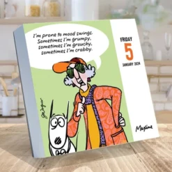 TF Publishing 2024 Daily Desktop Calendar 5.25"x5.25" Maxine