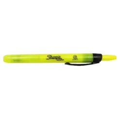 Sharpie Retractable Highlighter Chisel Tip Yellow Pack Of 12 (SAN28025-12)