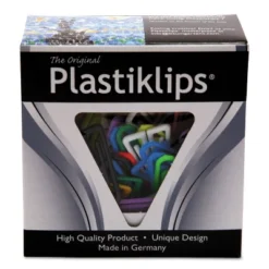 Baumgarten's Plastiklips Paper Clips Large Assorted Colors 364051