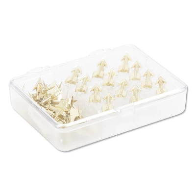 U Brands Fashion Push Pins Steel Gold 3/8" 36/Pack 3083U06-24 3 U Brands Fashion Push Pins Steel Gold 3/8" 36/Pack 3083U06-24 - Image 3