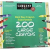 Sargent Art Crayon Set, Large, Assorted Colors, Set Of 200