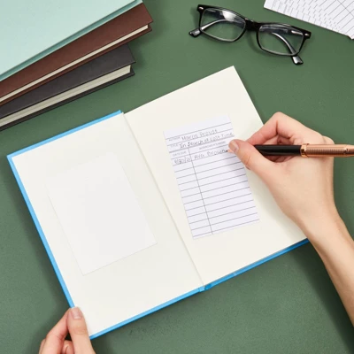 Best Paper Greetings 200 Piece Set Of 100 Self Adhesive Library Card Pockets And 100 Due Date Cards For Book Checkouts, 3 X 5 In 1 Best Paper Greetings 200 Piece Set Of 100 Self Adhesive Library Card Pockets And 100 Due Date Cards For Book Checkouts, 3 X 5 In