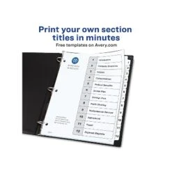 Avery Pre-Printed 12-Tab Numeric Dividers Customizable 11824 8 Avery Pre-Printed 12-Tab Numeric Dividers Customizable 11824 -Stationery Sphere Outlet Store GUEST 0af87885 12cd 47bd 9d83 4832a0b42a72