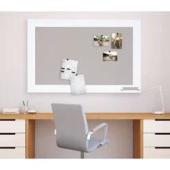 29.5" X 45.5" Whitley Pinboard White - Kate & Laurel All Things Decor -Stationery Sphere Outlet Store GUEST 0bd7306f 81a8 4758 9ecc 736ee7584fbc