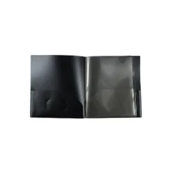 JAM Paper 10-Pocket Heavy Duty Folders Black 2/Pack (389MP10blb) 389MP10BLB
