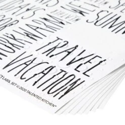 Talented Kitchen 133 Closet Labels For Bins, Baskets, Preprinted Black All Cap Stickers For Clothing Organization, Storage Containers, Water Resistant -Stationery Sphere Outlet Store GUEST 109a9294 7253 480d 84fe 8f4bd85582b6