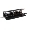 School Smart 3-Hole Heavy Duty Punch, 9/32 Inches, 40 Sheet Capacity, Black