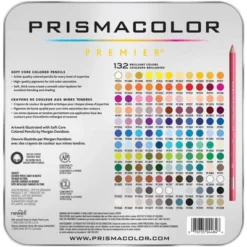 Prismacolor Premier Soft Core Colored Pencils, Assorted Colors, Set Of 132
