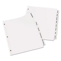Avery Print & Apply Clear Label Dividers W/White Tabs 8-Tab Letter 5 Sets 11493 -Stationery Sphere Outlet Store GUEST 14f60a25 923f 4a07 a14b 12307e04fdde