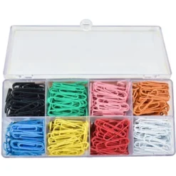 School Smart Paper Clip, Vinyl Coated, Standard, Assorted Color, Pack Of 800 -Stationery Sphere Outlet Store GUEST 16226f4c b1eb 4063 a262 d2e9bbc45077