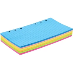 6 Pack 40 Sheets Each 6 Hole Ring Punch College Ruled Lined Filler Paper Notebook Writing Paper, 6.8 X 3.75 In, Neon Colors -Stationery Sphere Outlet Store GUEST 16d243cc 27c0 4bb9 b06a 0f608d823ca9