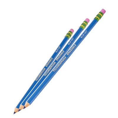 Ticonderoga Erasable Colored Pencils, Blue, 12 Per Pack, 2 Packs 2 Ticonderoga Erasable Colored Pencils, Blue, 12 Per Pack, 2 Packs - Image 2