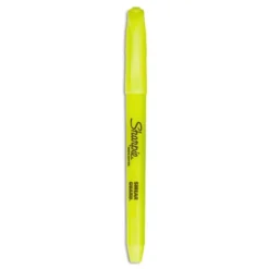 Sharpie Pocket Highlighters - Office Pack Chisel Tip Yellow 36 Per Pack 2003991