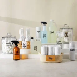 Talented Kitchen 141 Laundry Room Labels For Jars - Preprinted Black Script Stickers For Closet, Bathroom Organization (Water Resistant) -Stationery Sphere Outlet Store GUEST 17d8c17a d95a 412a 8f47 589eab518766