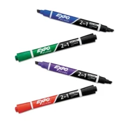 EXPO 2-in-1 Dry Erase Markers 5 Assorted Colors Medium 4/Pack 1944655 8 EXPO 2-in-1 Dry Erase Markers 5 Assorted Colors Medium 4/Pack 1944655 -Stationery Sphere Outlet Store GUEST 19f8c488 7d87 4a38 b87b 63f1693b3b25