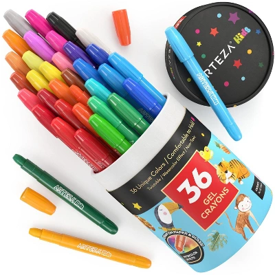Arteza Kids Twistable Gel Crayons, Washable - 36 Pack 1 Arteza Kids Twistable Gel Crayons, Washable - 36 Pack