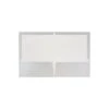JAM Paper Laminated Two-Pocket Glossy Presentation Folders Silver Bulk 50/Box 385GSIC