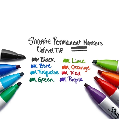 Sharpie Permanent Marker 5.3mm Chisel Tip Black Dozen 38201 5 Sharpie Permanent Marker 5.3mm Chisel Tip Black Dozen 38201 - Image 5