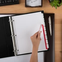 Avery Print & Apply Clear Label Dividers W/White Tabs 8-Tab Letter 50 Sets 11557 -Stationery Sphere Outlet Store GUEST 1be777e0 faf2 4ed2 90df a190e10cd0a6 1