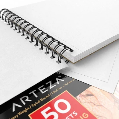 Arteza Paper Pad For Drawing Or Sketching, 8x10", 50 Sheets 2 Arteza Paper Pad For Drawing Or Sketching, 8x10", 50 Sheets - Image 2