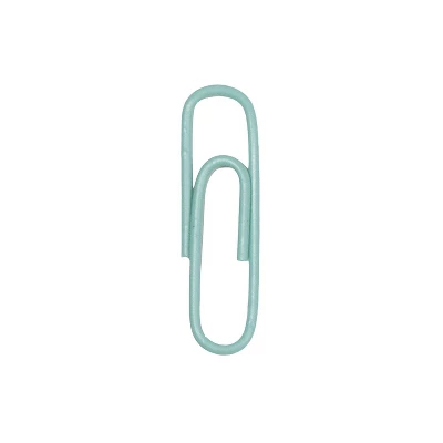 JAM Paper Colored Standard Paper Clips Small 1 Inch Teal Paperclips 21832064A 3 JAM Paper Colored Standard Paper Clips Small 1 Inch Teal Paperclips 21832064A - Image 3