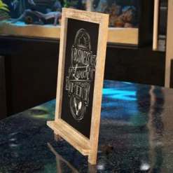 Emma And Oliver Rustic Vintage Tabletop Or Wall Hanging Chalkboard With Magnetic Surface And Folding Legs -Stationery Sphere Outlet Store GUEST 1f5c9ad8 ff0b 4c14 a002 2783ab0231d4