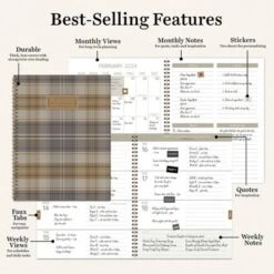 TF Publishing 2024 Weekly/Monthly Planner 11"x9" Hunter's Lodge Plaid -Stationery Sphere Outlet Store GUEST 202ce125 dd7e 4929 8b30 0830b1aad7fb