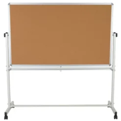 Flash Furniture HERCULES Series Reversible Mobile Cork Bulletin Board And White Board Stand With Pen Tray -Stationery Sphere Outlet Store GUEST 204537bd 025e 460b ab9d a86a50cde791