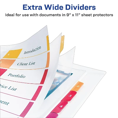 Avery Dividers Ready Index A-Z 9-3/4" X 11" 26/Set White 11166 2 Avery Dividers Ready Index A-Z 9-3/4" X 11" 26/Set White 11166 - Image 2