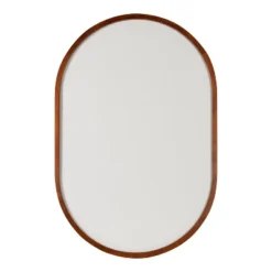 24" X 36" Hutton Framed Capsule Pinboard Walnut Brown - Kate & Laurel All Things Decor