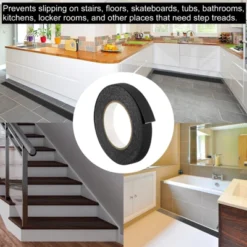 Unique Bargains Anti Slip Grip Tape Traction Tape For Stairs Black 1" X 32.8 Ft -Stationery Sphere Outlet Store GUEST 22580cba b813 414d 9c29 238309c67b14