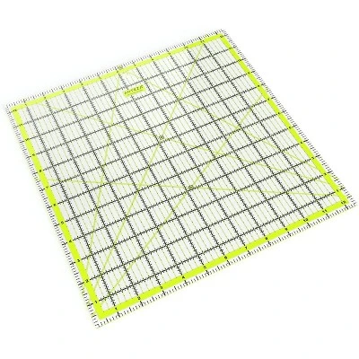 Arteza Quilter's Ruler, Acrylic, Square, 12.5"x12.5" 1 Arteza Quilter's Ruler, Acrylic, Square, 12.5"x12.5"