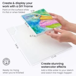 Arteza Watercolor Drawing Art Set, 48 Watercolor Pencils And 10 Foldable Canvas Paper Sheets -Stationery Sphere Outlet Store GUEST 29c3f3f9 12b7 4908 bc0d 1ab0fe0016e8