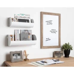 18" X 27" Beatrice Framed Magnetic Dry Erase Rustic Brown - DesignOvation -Stationery Sphere Outlet Store GUEST 2a7acada 30e7 4f07 8039 5d6badd22b6a
