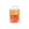 JAM PAPER Round Head Push Pins Orange 100/Pack (346RTOR)