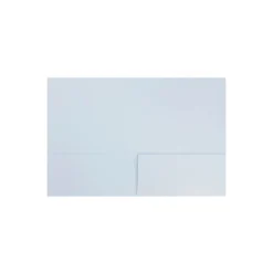 JAM Paper Prem Matte Colored Cardstock Two-Pocket Presentation Folder Baby Blue 28876674D