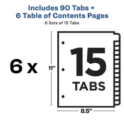 Avery Ready Index Customizable Table Of Contents Asst Dividers 15-Tab Ltr 6 Sets 11197 11 Avery Ready Index Customizable Table Of Contents Asst Dividers 15-Tab Ltr 6 Sets 11197 -Stationery Sphere Outlet Store GUEST 2d49c8bf 502f 435f 915e 6cfc964742cb