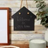 Farmlyn Creek 2 Rustic Farmhouse Hanging Chalkboard Signs With 4 Chalk Sticks