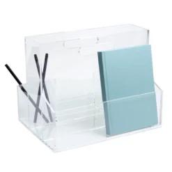 Russell+hazel Acrylic Mobile Caddy Clear -Stationery Sphere Outlet Store GUEST 2fc7e1a8 0269 4c99 830e fd778843f2c8