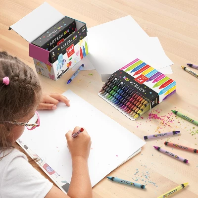 Arteza Kids Wax Crayons, 72 Pieces - 2 Pack 1 Arteza Kids Wax Crayons, 72 Pieces - 2 Pack