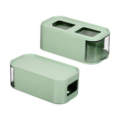 Unique Bargains Desktop Storage Drawer Plastic Stackable Desk Organizer Makeup Brush Stationery Box For Office 2 Unique Bargains Desktop Storage Drawer Plastic Stackable Desk Organizer Makeup Brush Stationery Box For Office - Image 2